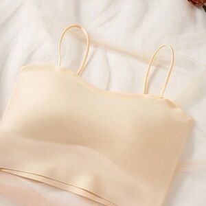 Women spaghetti strip cami removable padding bras. No tags - Never Worn.